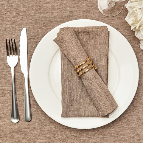 Mebakuk servilletas 17x17, tacto suave ideal para mesa elegante y cómoda