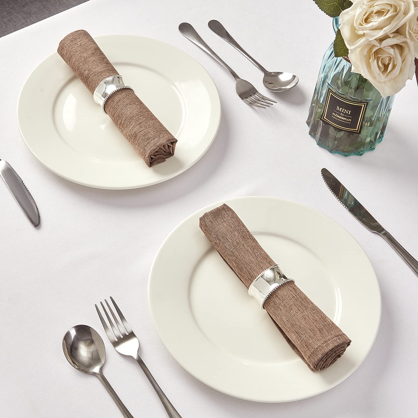 Mebakuk servilletas 17x17, uso en hoteles y restaurantes con estilo sobrio