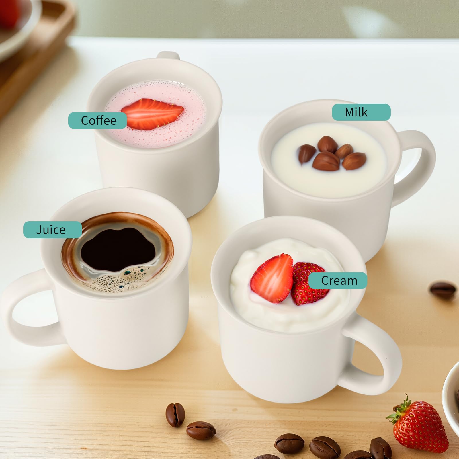 MEBRUDY juego de tazas para regalo elegante y práctico