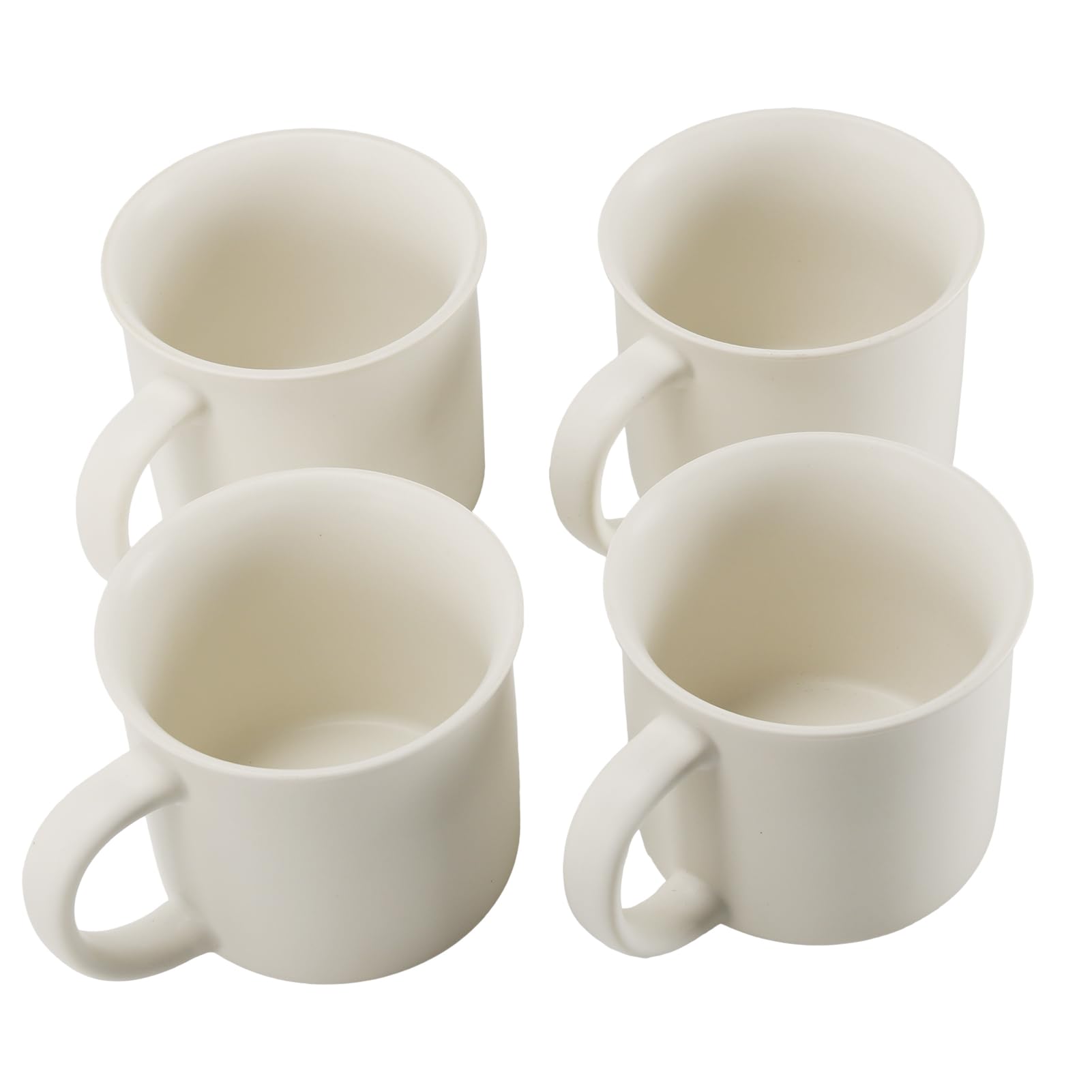 MEBRUDY tazas cerámicas blancas de 12 onzas con mango ergonómico para un agarre cómodo