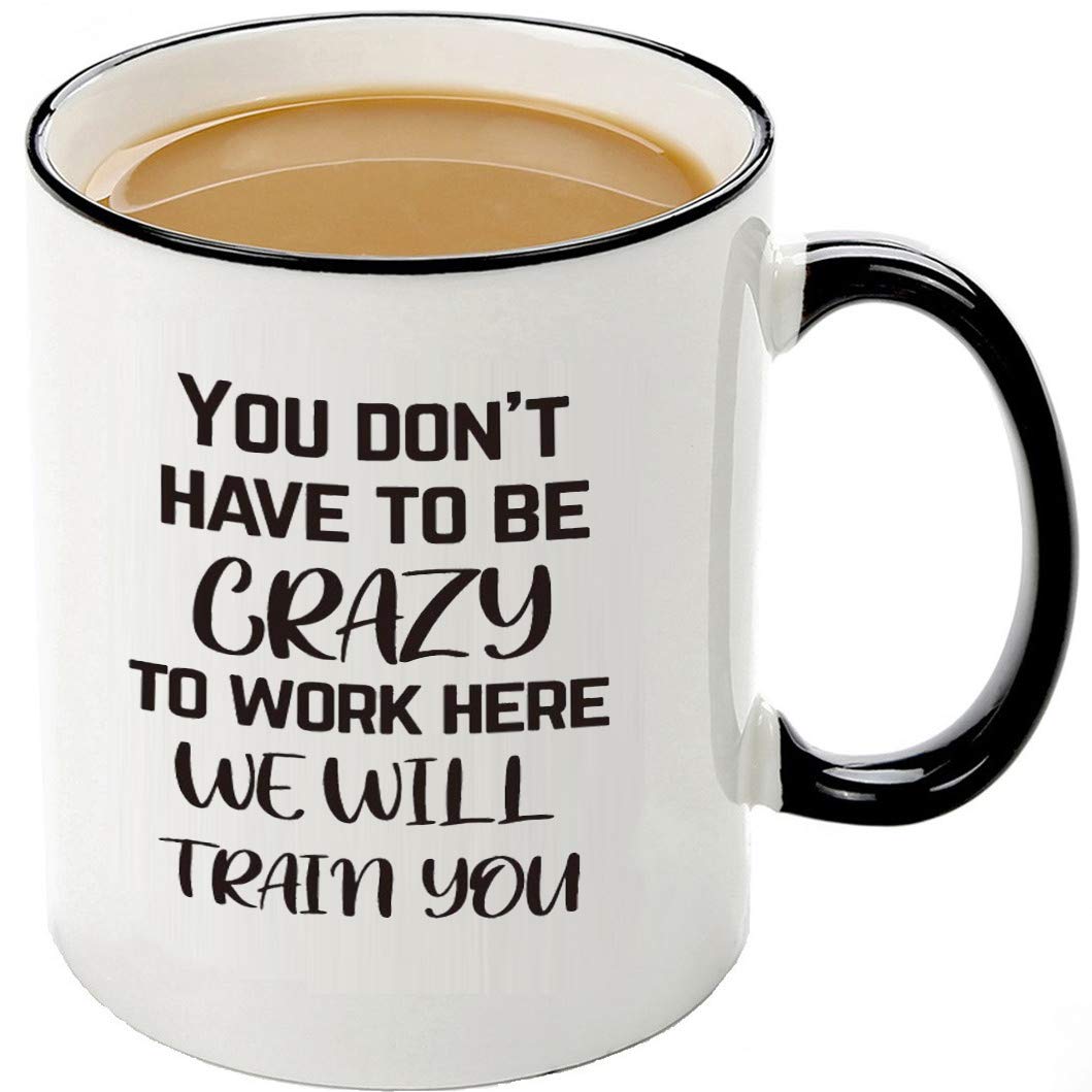 Mecai taza de oficina con frase graciosa, ideal para motivar el escritorio.