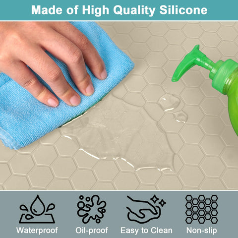 MECHEER mat silicona cocina resistente al agua y aceite