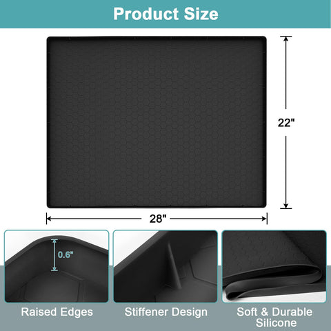 MECHEER mat de silicona impermeable resiste aceite y salpicaduras.