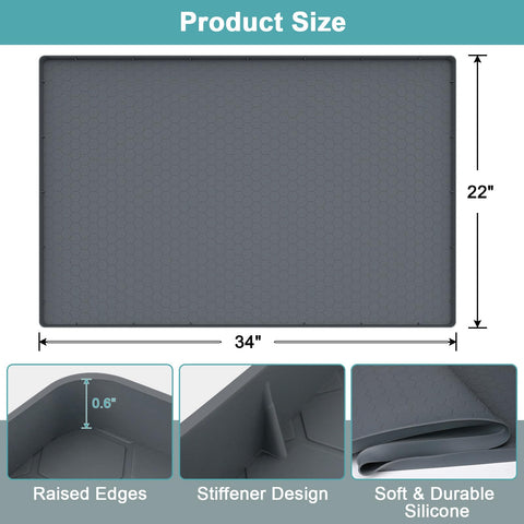 Mecheer protector bajo fregadero silicona resistente al agua.