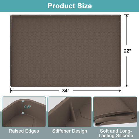 Mecheer silicona flexible para gabinetes facilita limpieza y ajuste