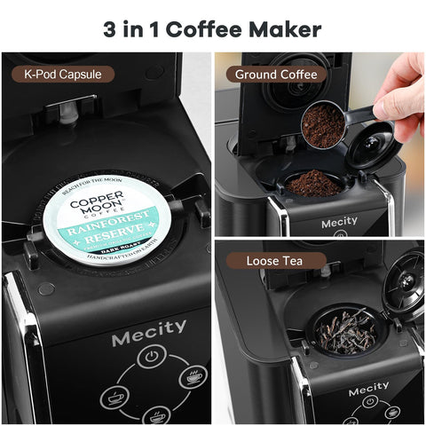 Mecity ofrece porciones de 6, 8 y 10 onzas para cada taza.