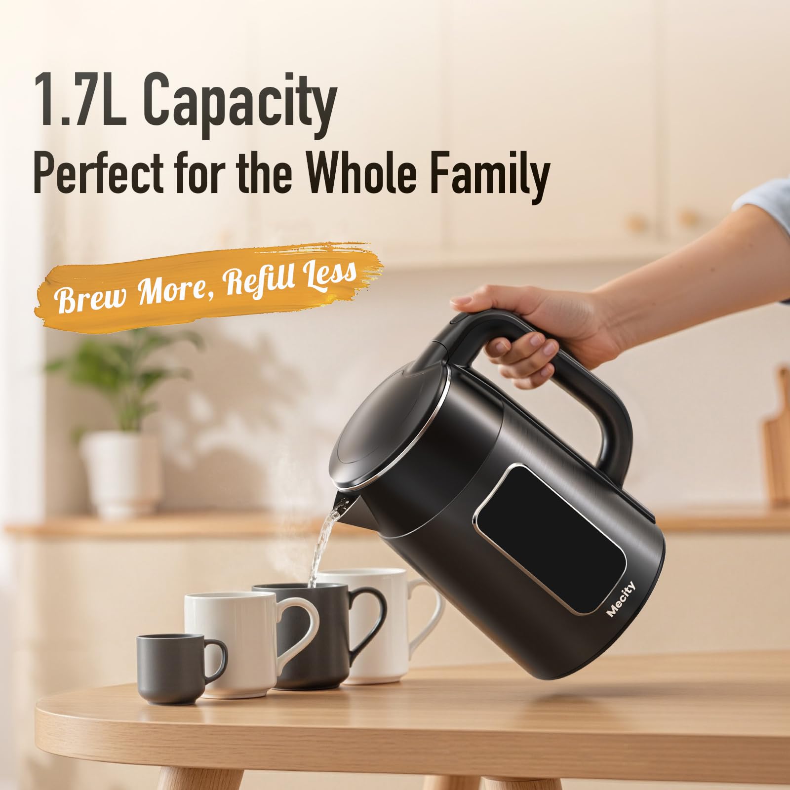 Mecity 1.7L con capacidad para 7 tazas