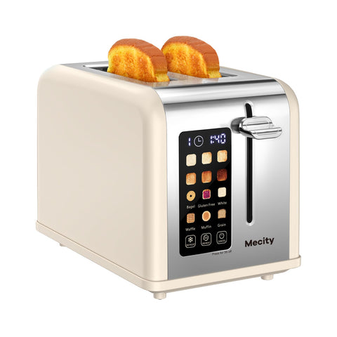 Mecity Tostadora 2 rebanadas con pantalla táctil para control preciso del tostado