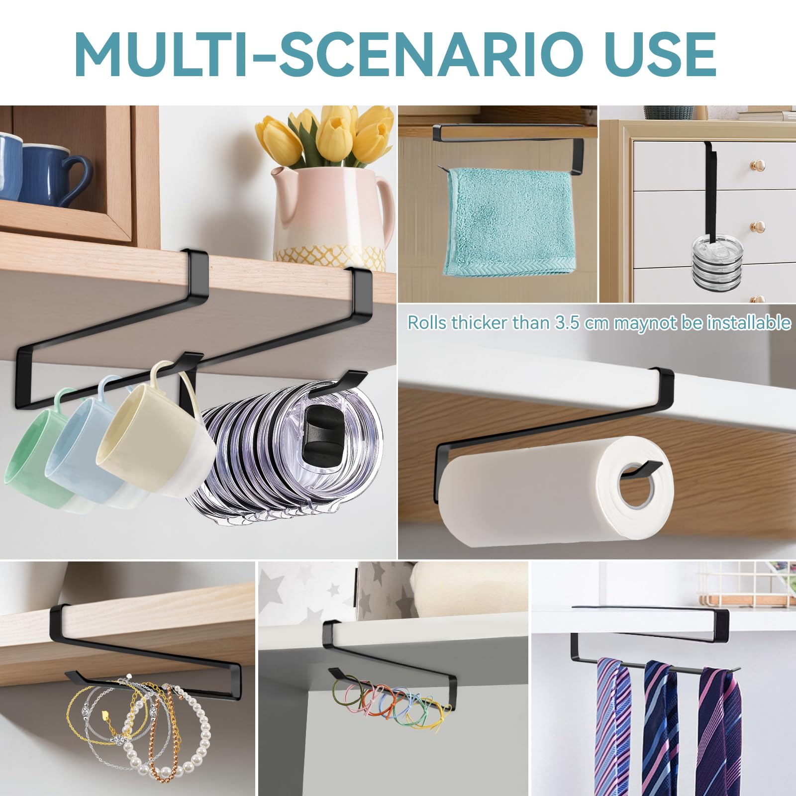 Mecyfaty almacenamiento-compacto-vertical mejora la organización en muebles.