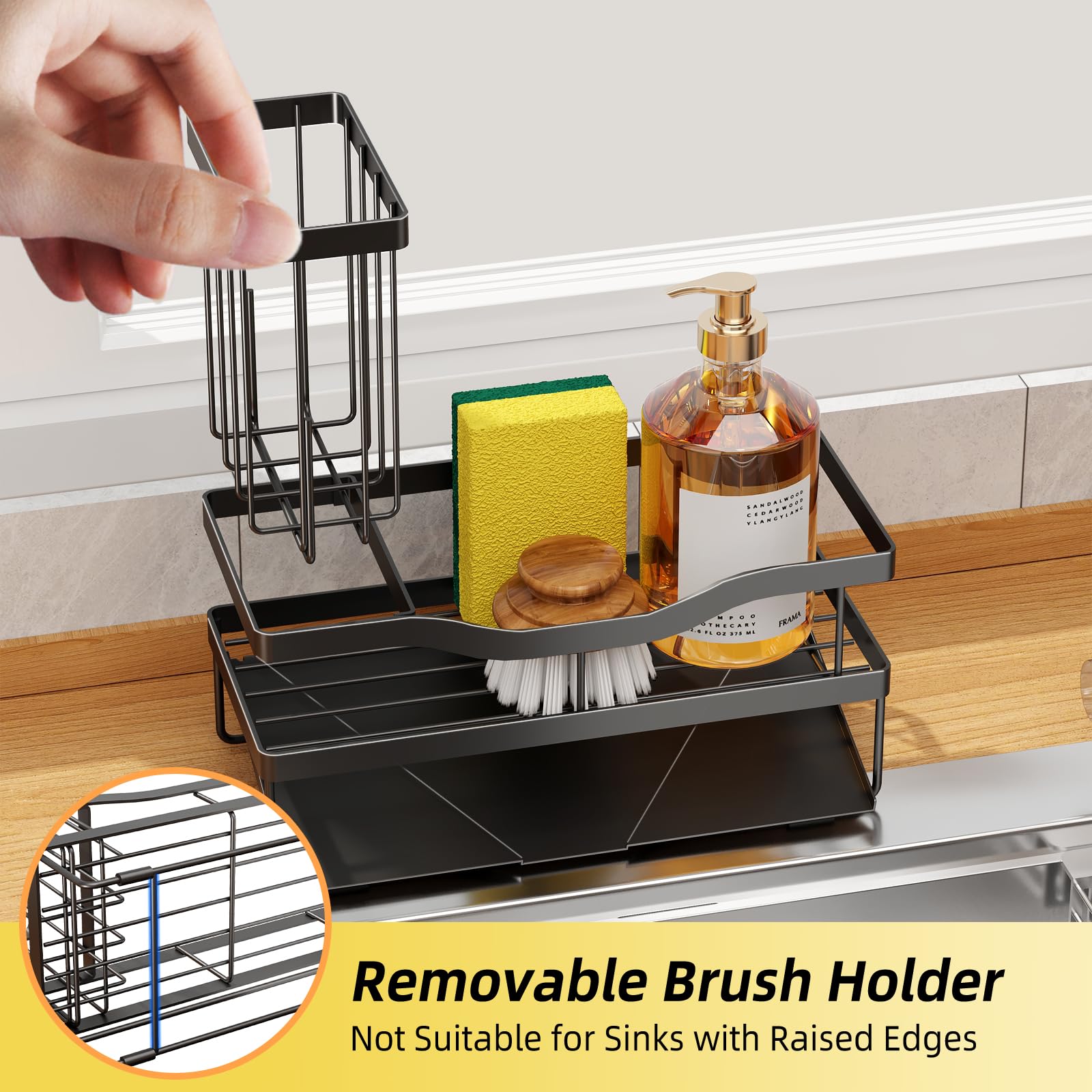 Mecyfaty uso multiples, ideal para cocina y baño para ordenar utensilios.