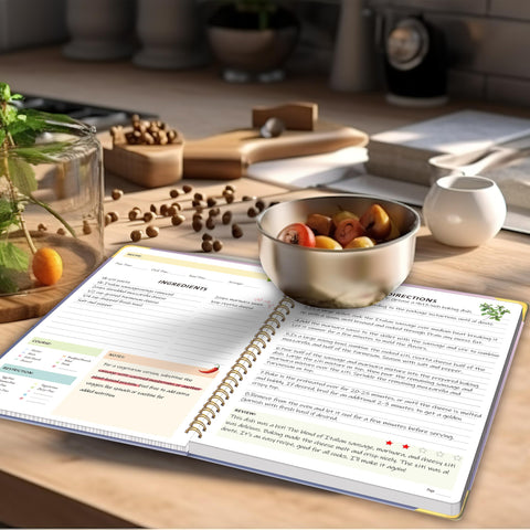 meDolove encuadernacion duradera resiste el uso diario de la cocina.
