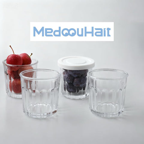 MedoouHait jarras de vidrio con tapas, perfectas para guardar alimentos y bebidas en la nevera.