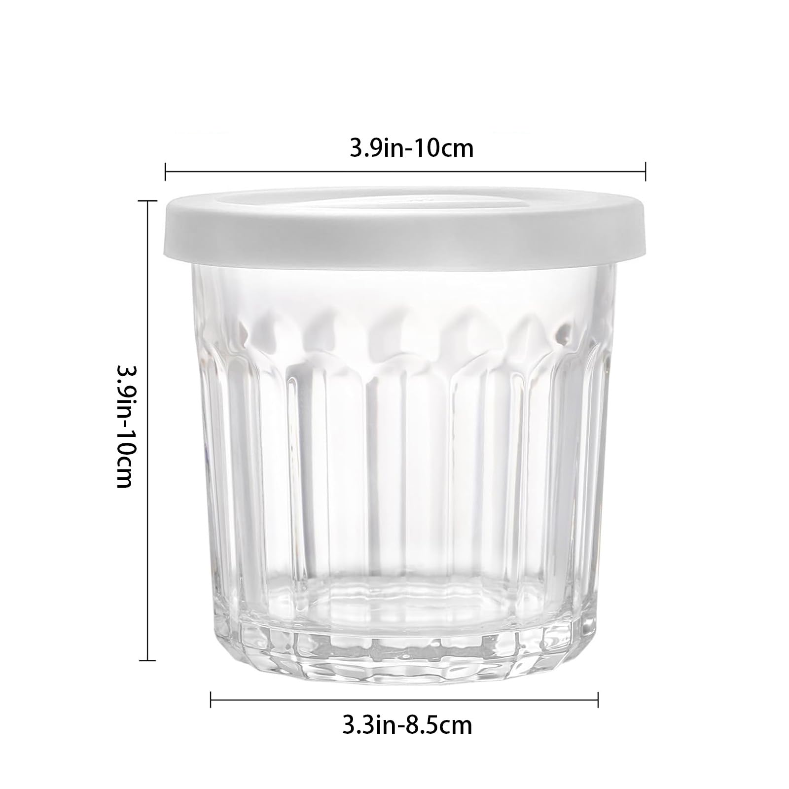 Vasos de vidrio MedoouHait apilables, ahorro de espacio en cocina y despensa.
