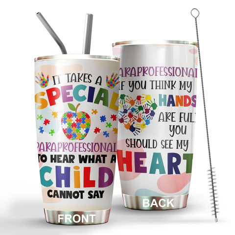 MEDROC tumbler paraprofesionales 20oz, regalo práctico para educadores.