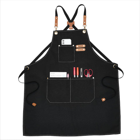 Delantal MEEDEN con espalda cruzada para ajuste cómodo durante la pintura