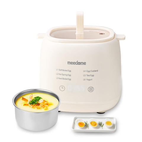 Meedome cocedor-huevos-6-en-1 para desayunos rápidos y versátiles