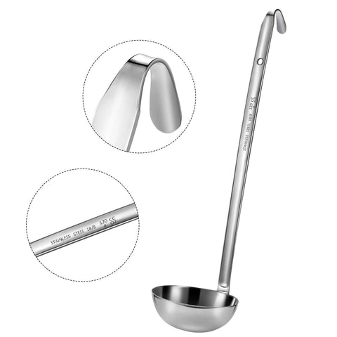 Meekoo cucharón de acero inoxidable con capacidad de 3 onzas.