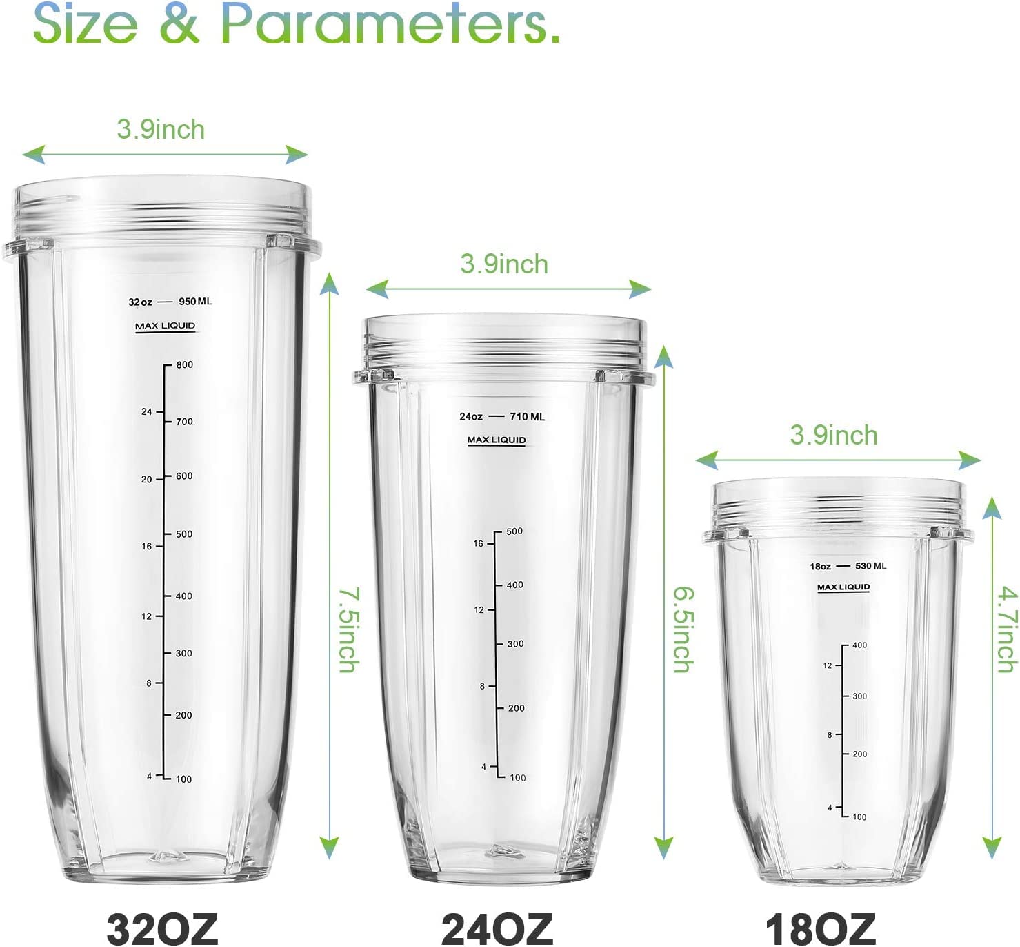 MEET JUICE altura 230 mm, taza adecuada para batidos grandes.