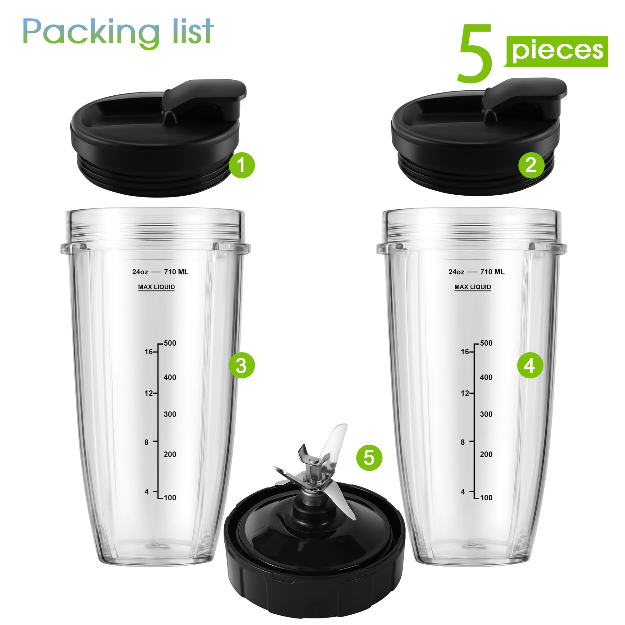 MEET JUICE cuchilla extractor de 7 puntas, alta eficiencia para batidos cremosos