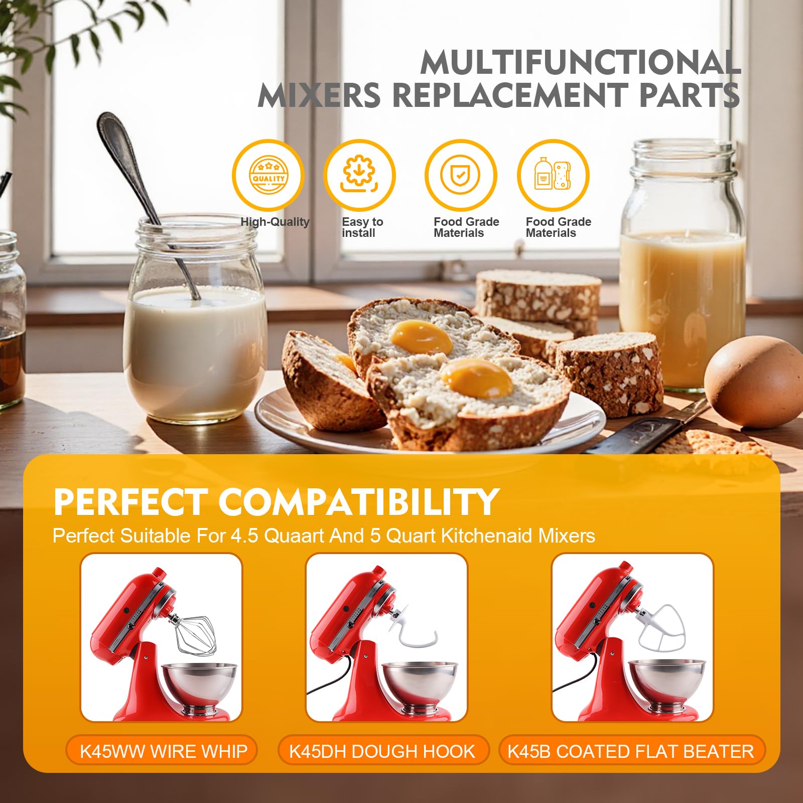 MEET JUICE kit de 3 piezas para batidora de cabeza inclinable