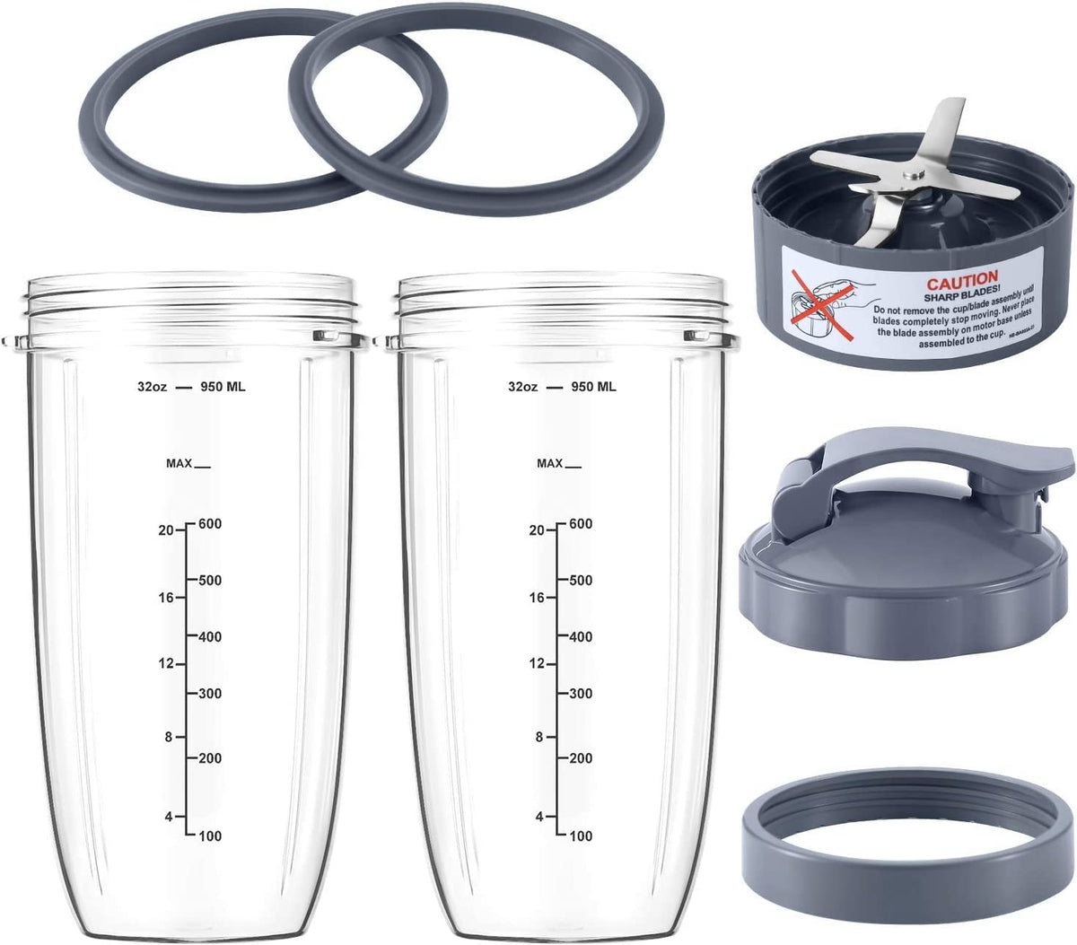 MEET JUICE: tazas NutriBullet-32oz para batidos abundantes