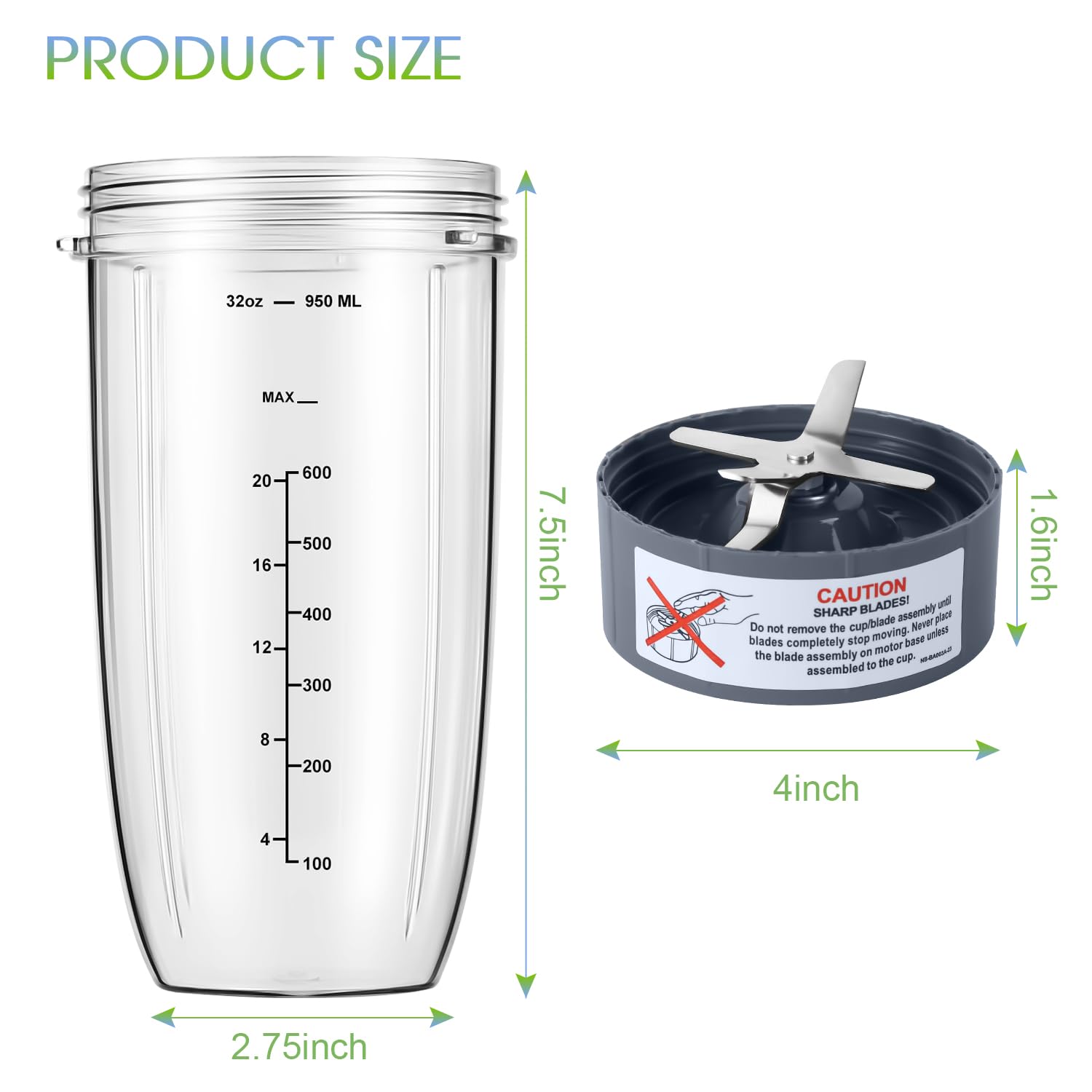 MEET JUICE: vaso 32oz plástico sin BPA para uso diario