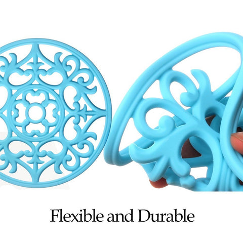 ME.FAN trivets silicona diseño flexible para platos y tazones.