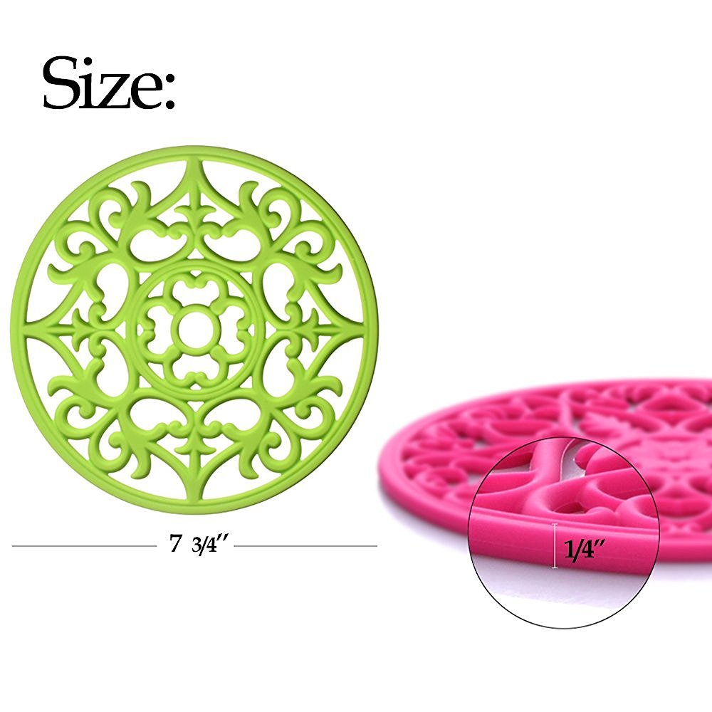 ME.FAN trivets silicona uso diario como soporte anti-deslizante para ollas.