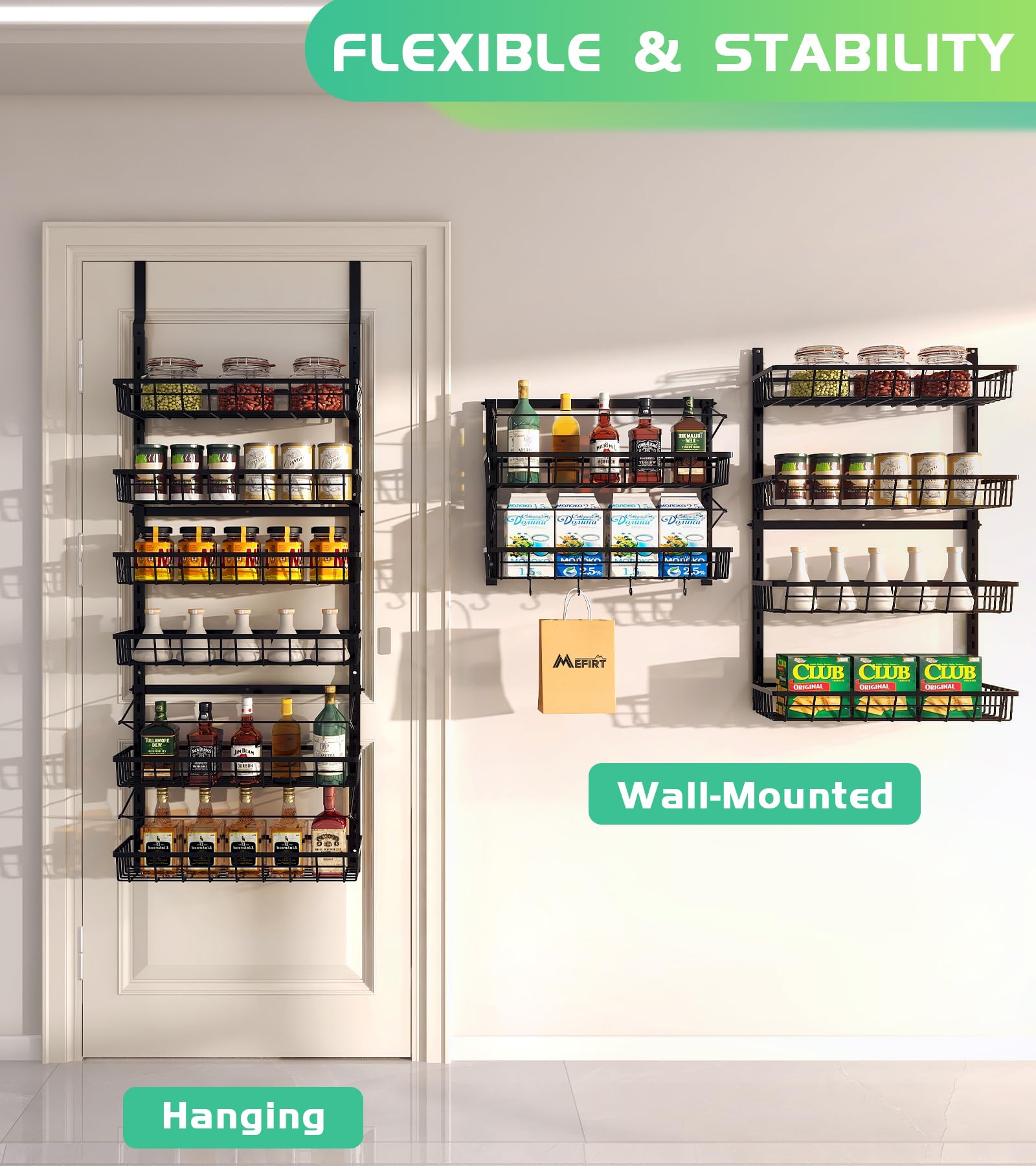 Organizador de acero inoxidable de Mefirt, duradero para uso diario.