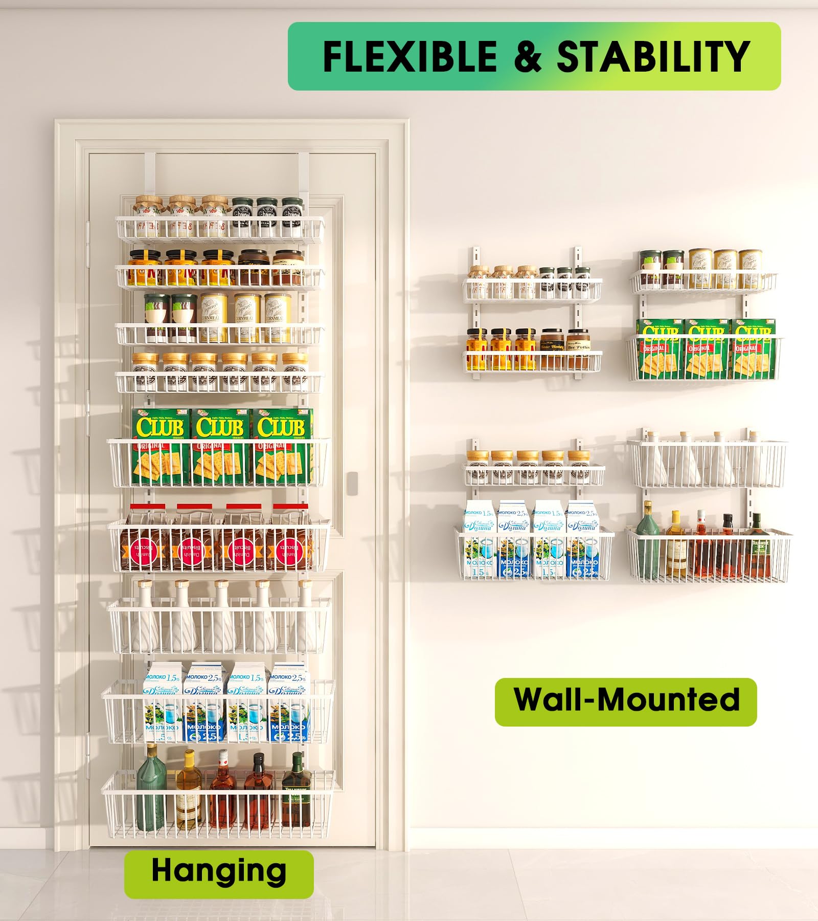 Mefirt capacidad de carga por estante de 25 libras para objetos pesados