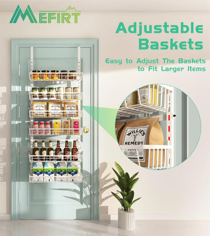 MeFirt cestas 132 cm alto: organización vertical para despensa.