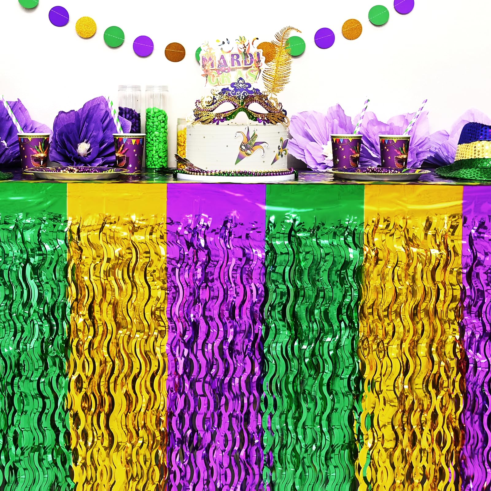 Mega-L Mardi Gras decoracion carnaval ideal para fiestas tematicas