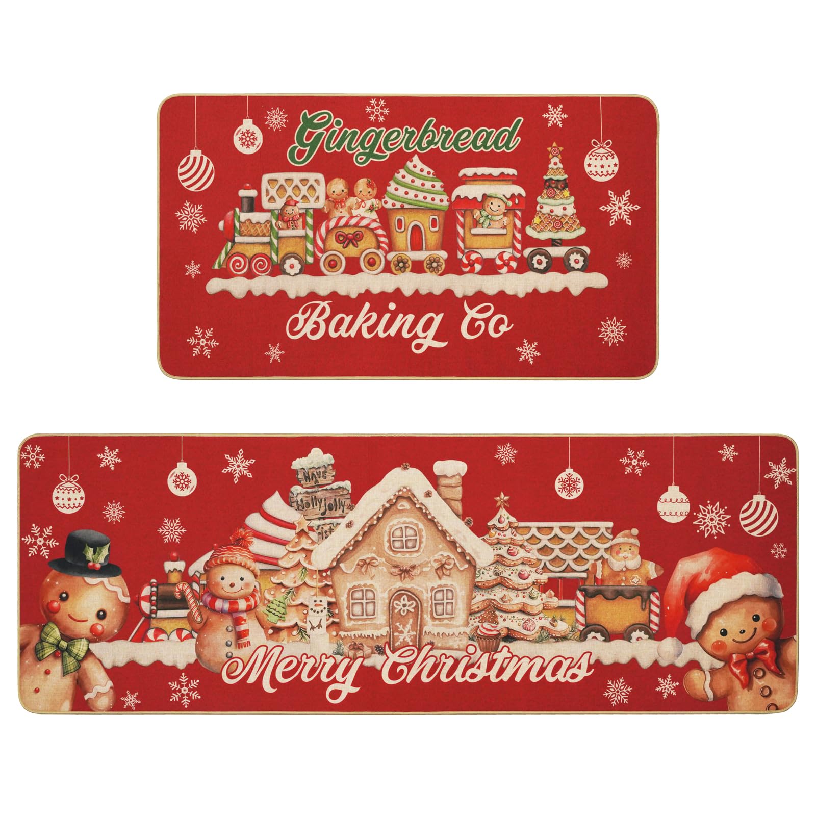 MEHOFOND hombre-galleta-navidad-cocina, aporta calor festivo y protección del suelo.