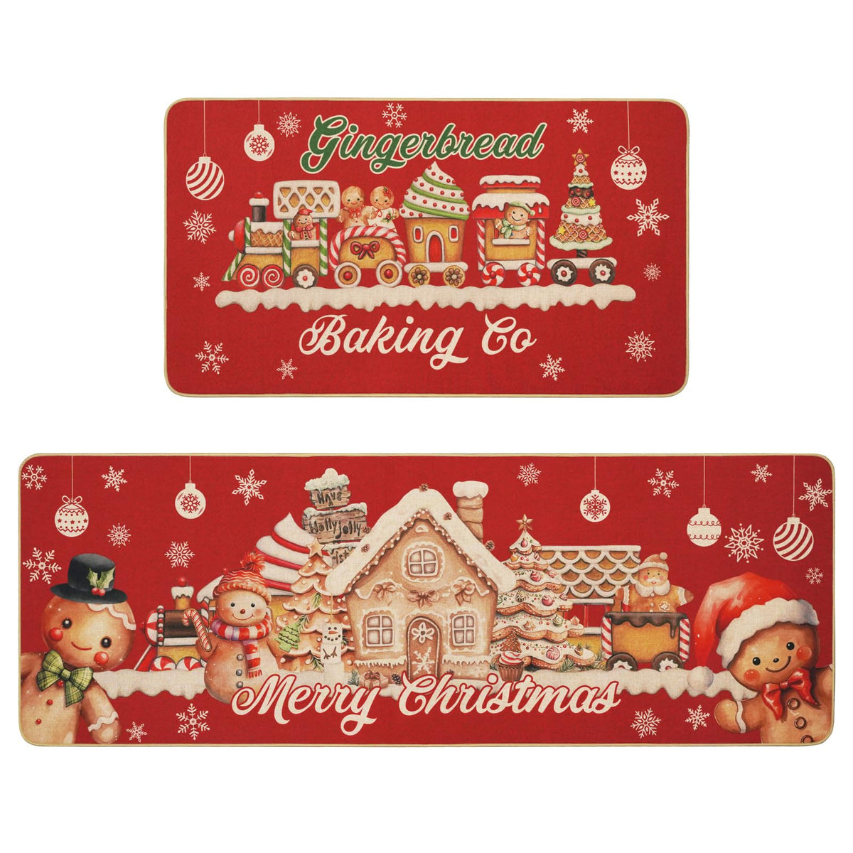 MEHOFOND hombre-galleta-navidad-cocina, aporta calor festivo y protección del suelo.