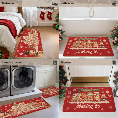 MEHOFOND uso-diario-navidad-cocina-17x29, apta para uso diario y limpieza rápida.