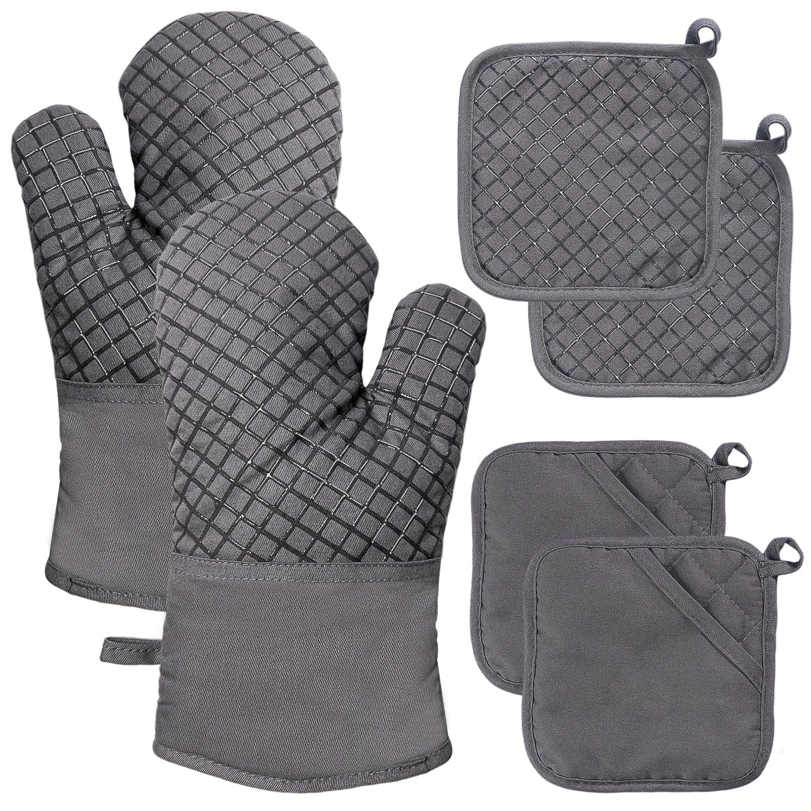 Meirrnyyu guantes horno alta temperatura 500F para protección eficaz al manipular bandejas.