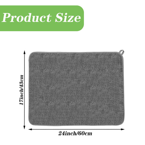 Meirrnyyu tapete secado microfibra 24x17 detalle absorcion para platos.