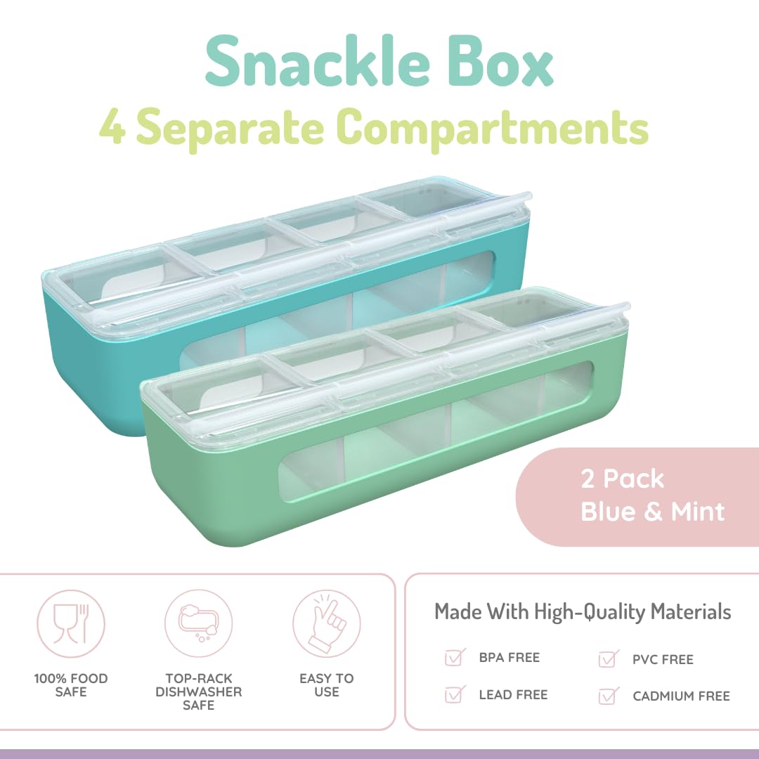 melii Snackle Box con compartimento individual para cada snack