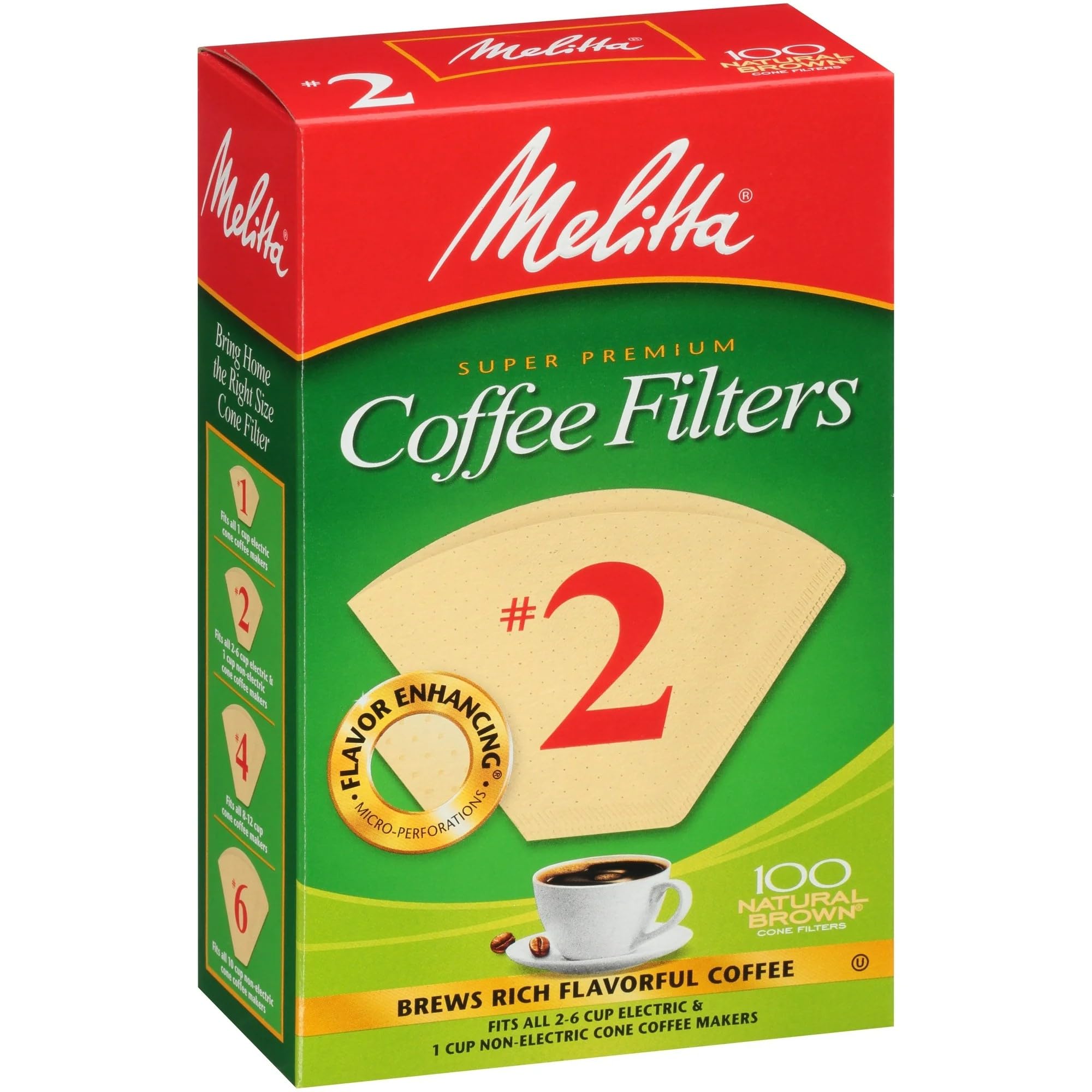 Melitta 622752 perforaciones microfinas realzan sabor y reducen aceites amargos