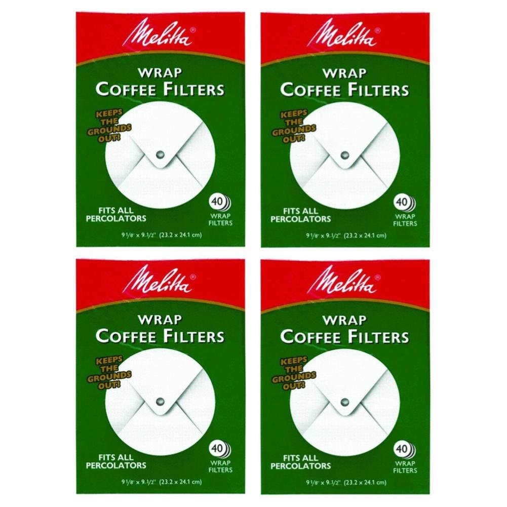 Filtros envolventes Melitta 627402 para percoladores, filtración estable y fácil limpieza