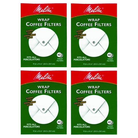 Filtros envolventes Melitta 627402 para percoladores, filtración estable y fácil limpieza