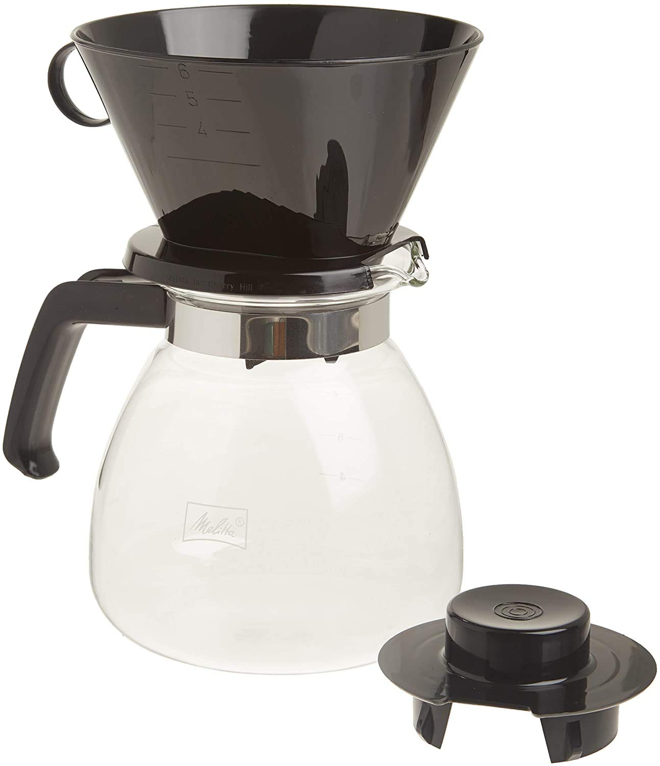 Melitta cono filtrante para vertido, compatible con filtros N°6 para un sabor limpio