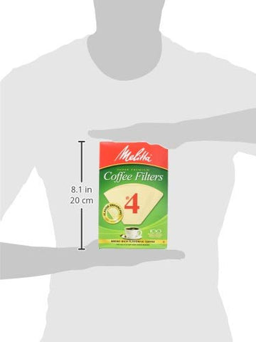 Filtros Melitta cono No 4 compatibles con todas las cafeteras de cono.
