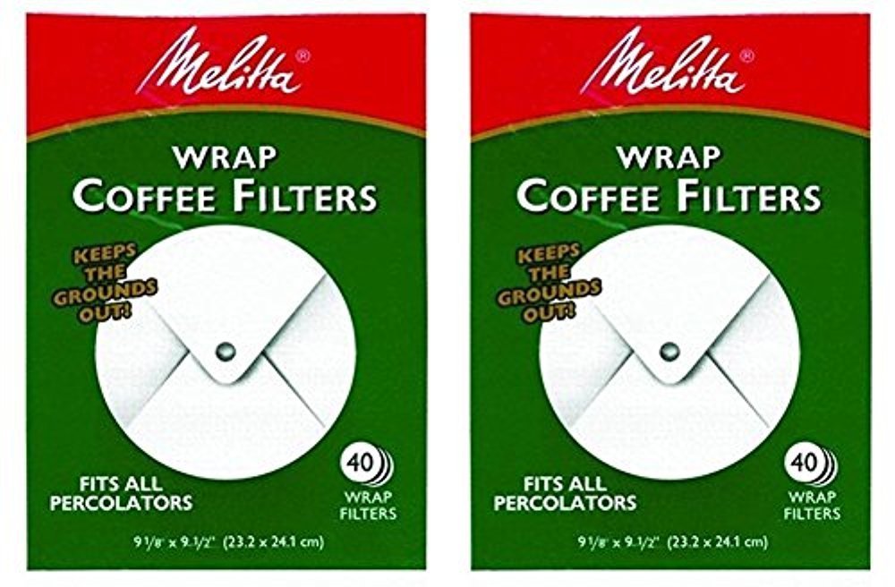 Filtro envolvente Melitta para percolador, reduce aceites y sedimentos para un café más limpio