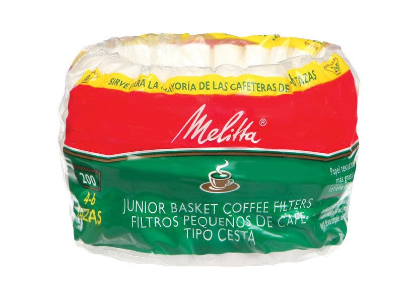 Filtros blancos Melitta para cesto, papel grueso y resistente