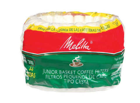Filtros blancos Melitta para cesto, papel grueso y resistente