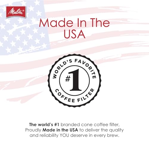 Melitta filtro cono natural marrón ideal para preparar vertidos con facilidad.