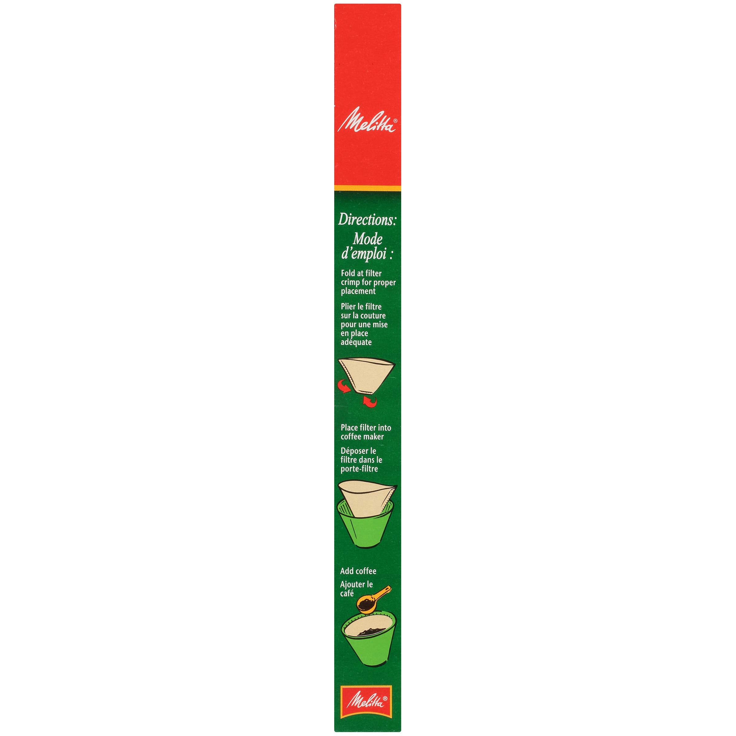 Filtro Melitta cono seis ofrece extracción óptima para aroma y cuerpo equilibrado.
