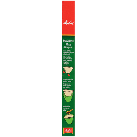 Filtro Melitta cono seis ofrece extracción óptima para aroma y cuerpo equilibrado.