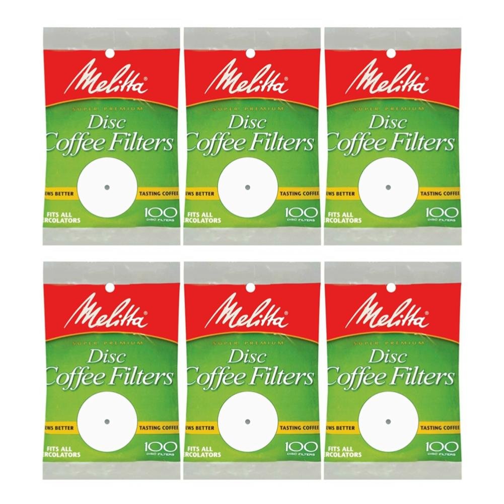 Filtros de disco Melitta, 100 unidades, listo para usar.
